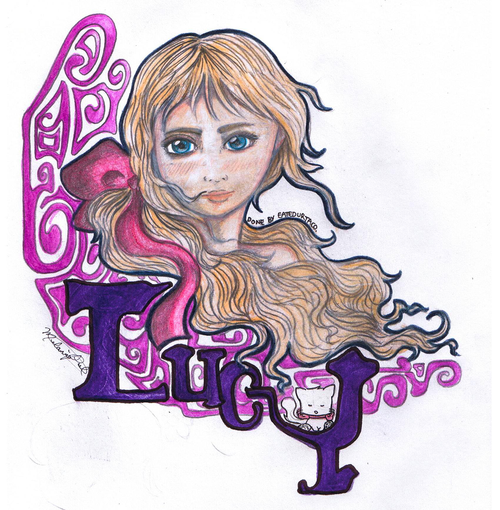 Candybooru image #5025, tagged with Lucy eatedurtaco_(Artist) human